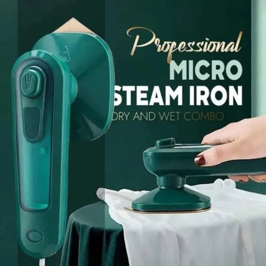 Portable Mini Steam Iron – 360° Dry & Wet Ironing with Water Spray